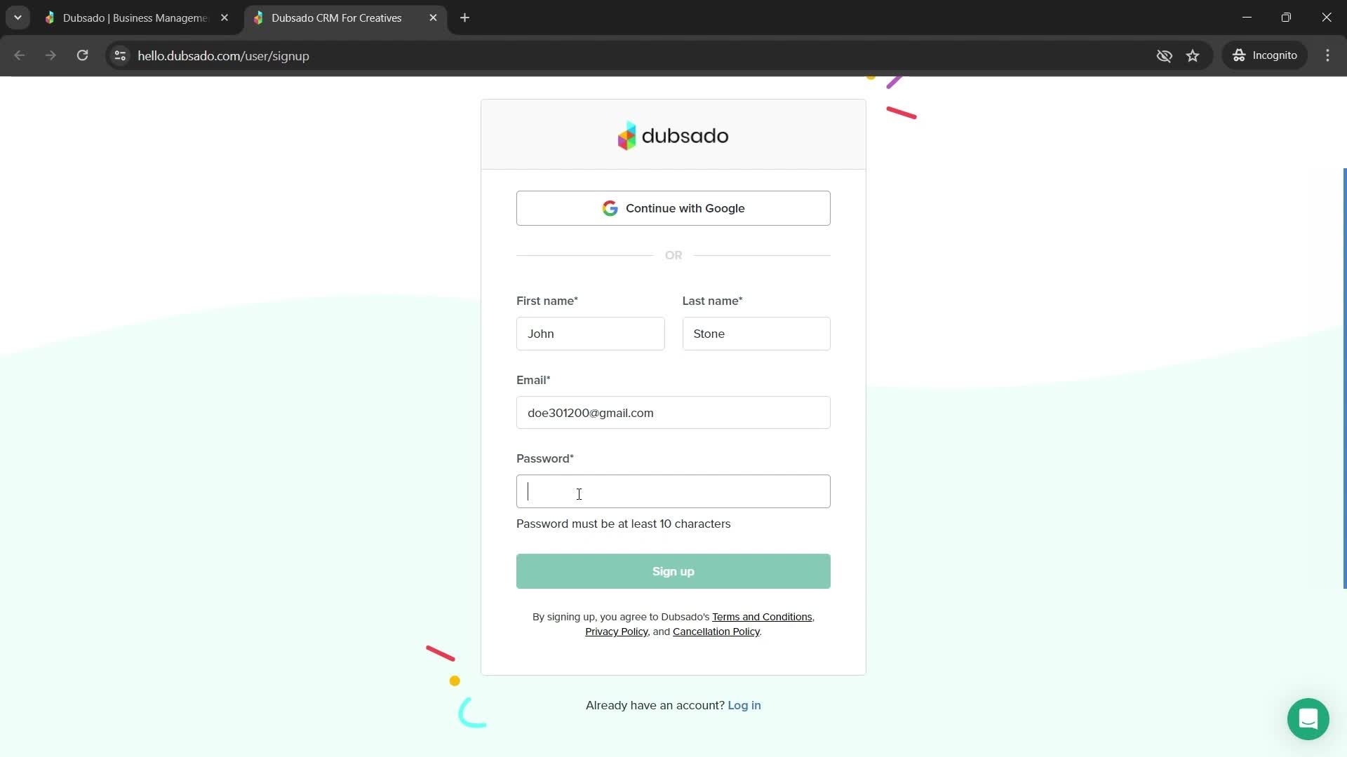 Onboarding screenshot
