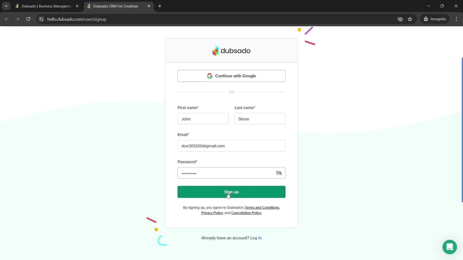 Onboarding screenshot