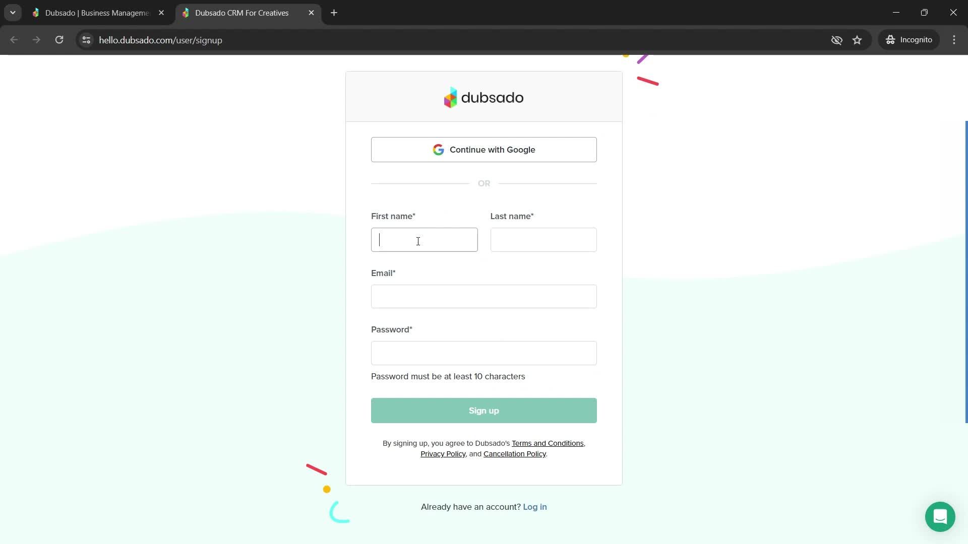 Onboarding screenshot