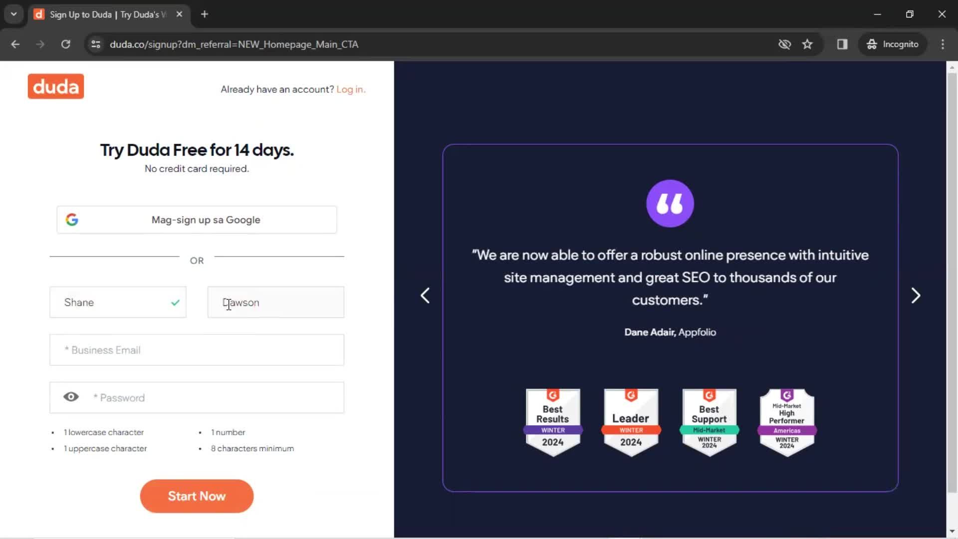 Onboarding screenshot
