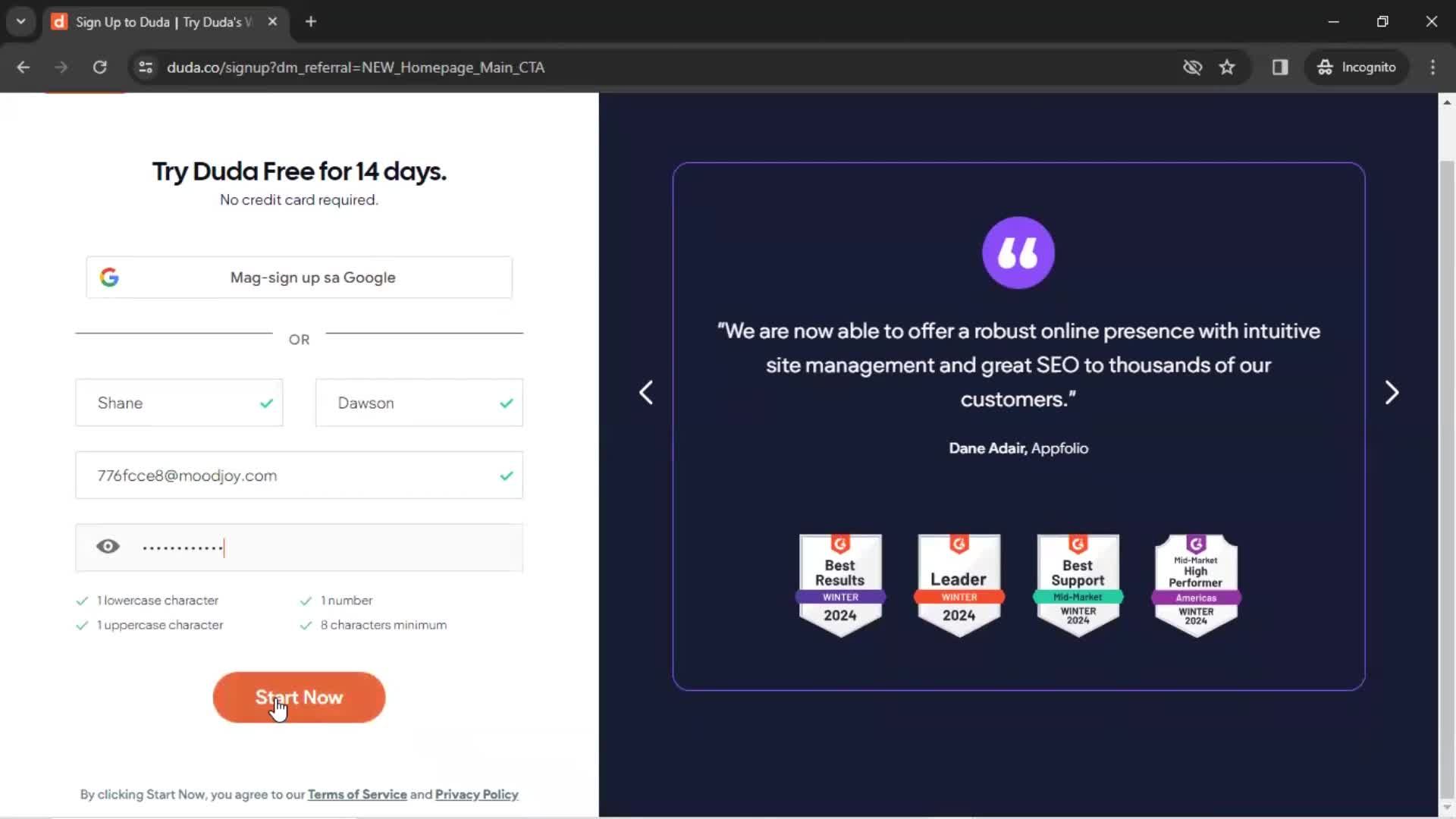 Onboarding screenshot