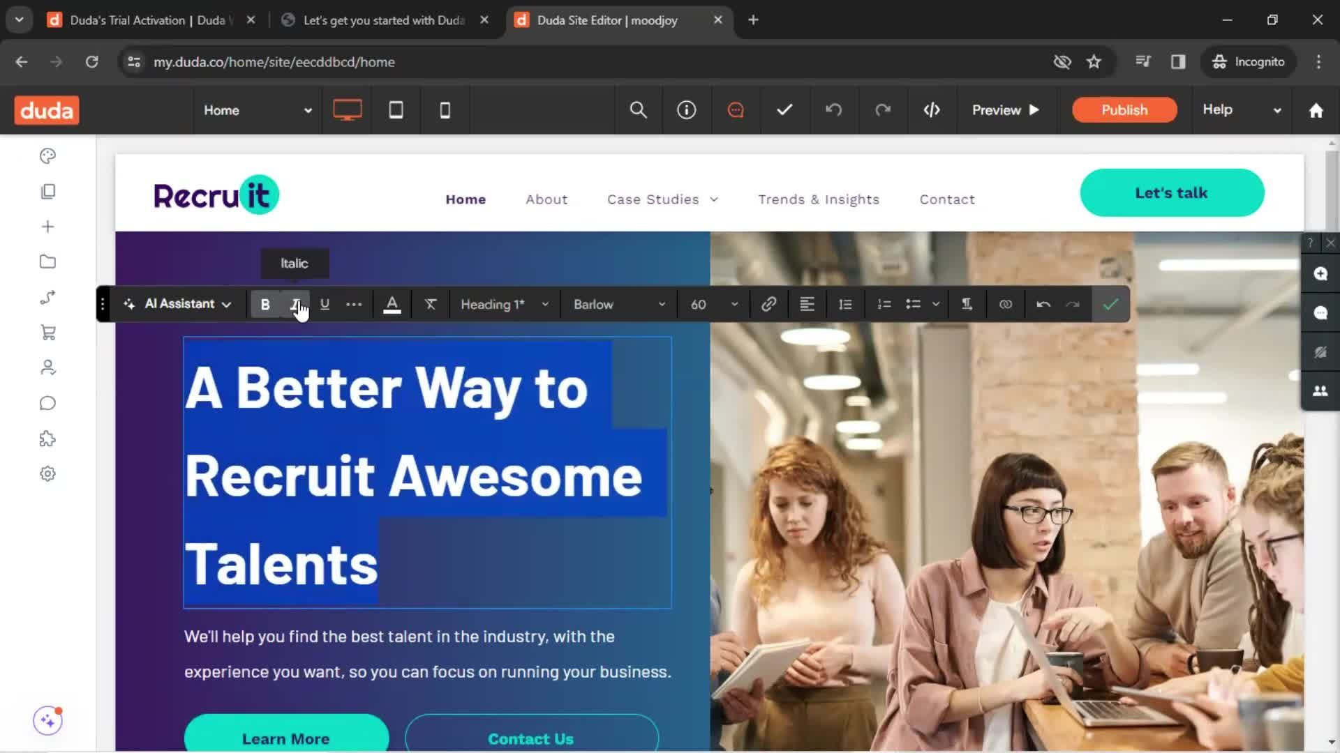 Onboarding screenshot