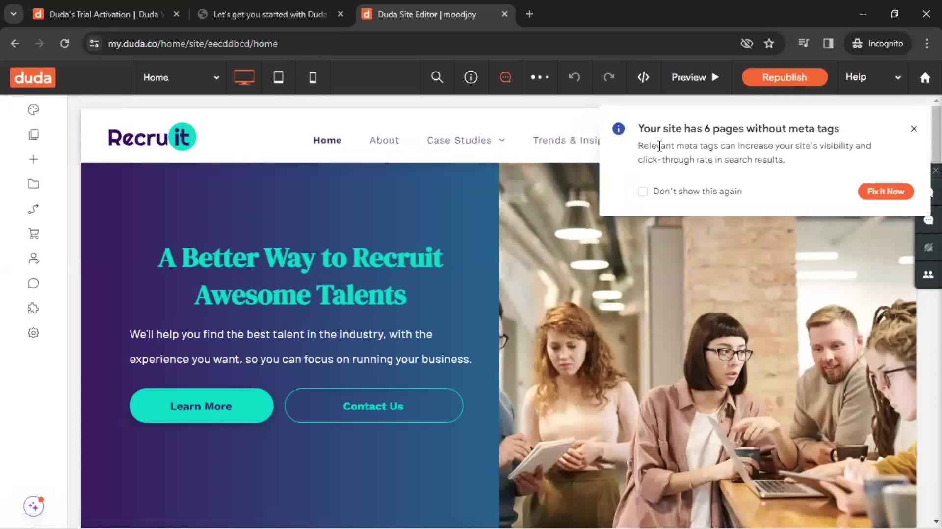 Onboarding screenshot