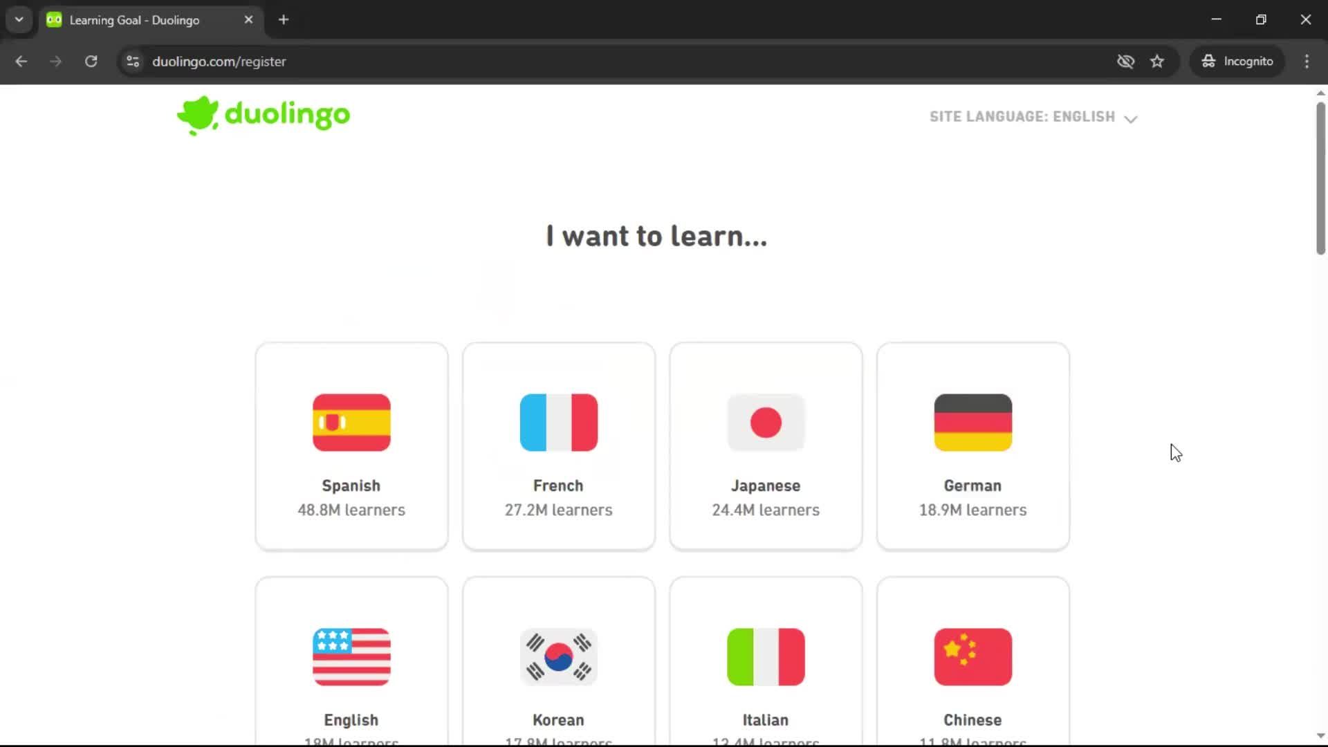 Onboarding screenshot
