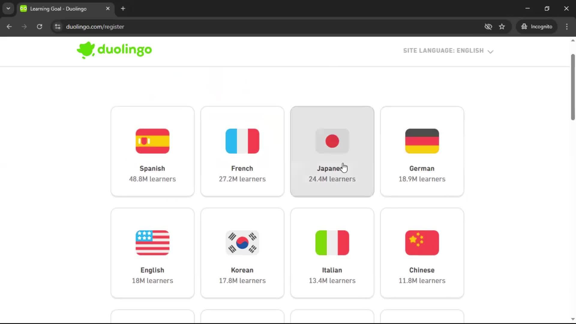 Onboarding screenshot