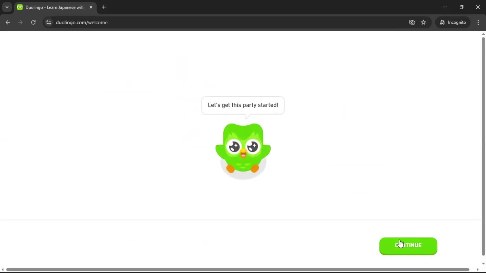 Onboarding screenshot