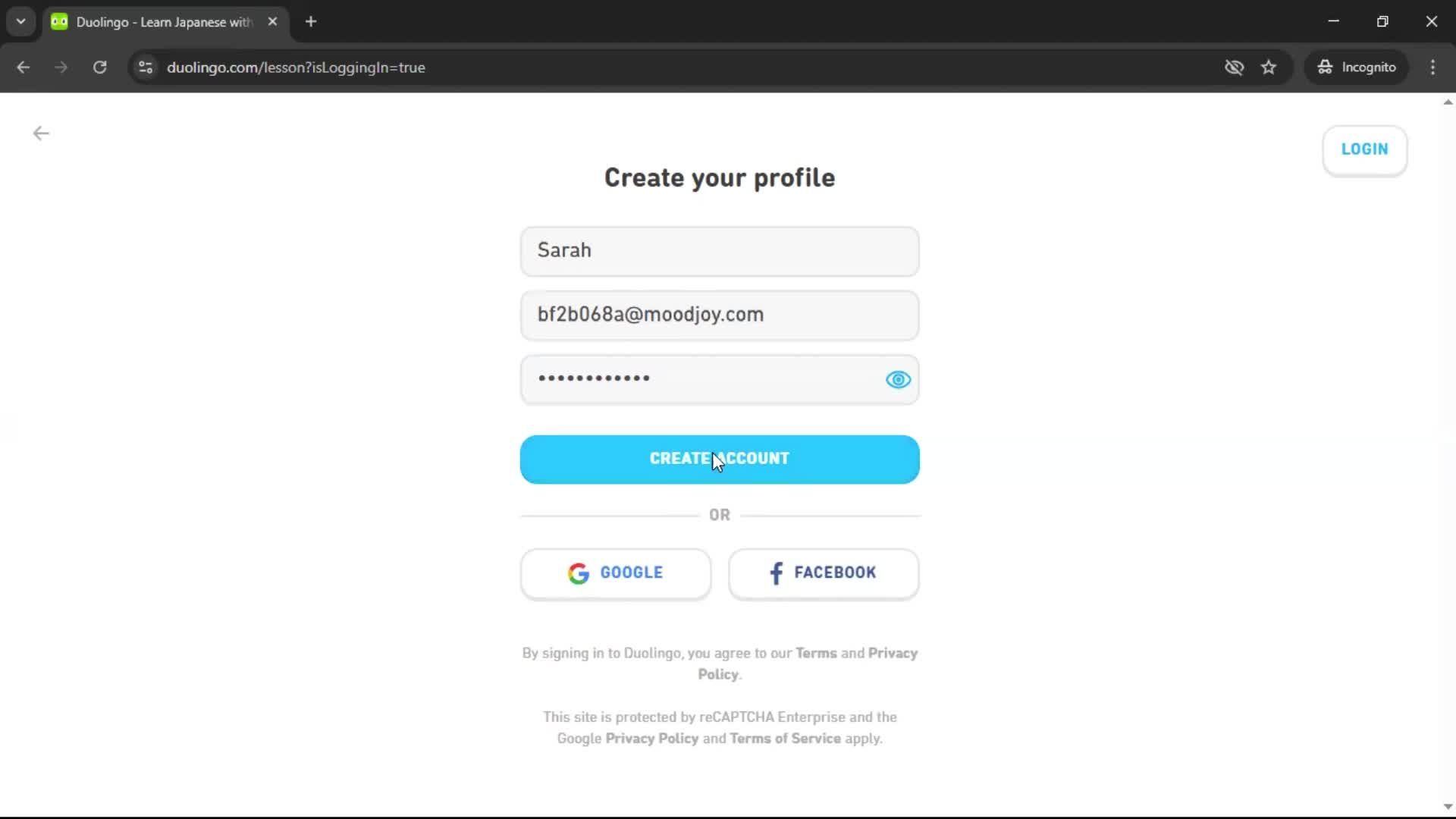 Onboarding screenshot
