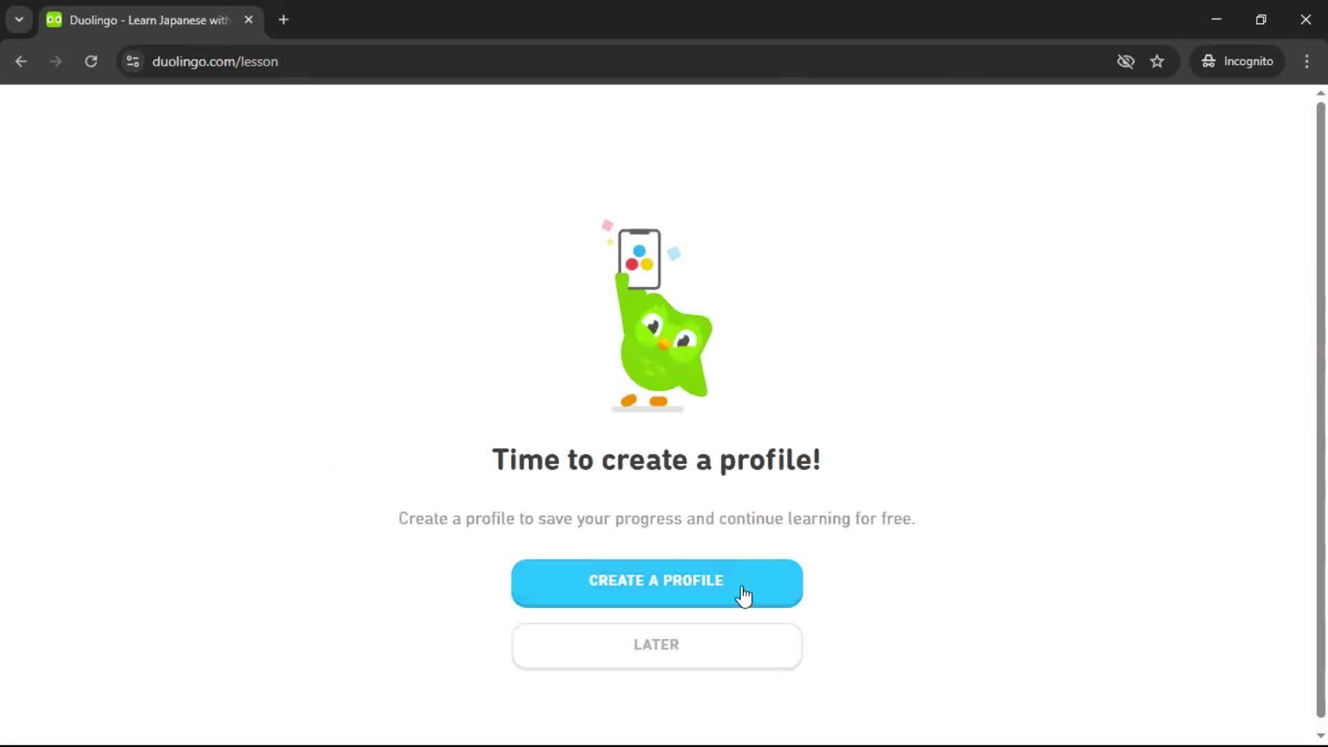 Onboarding screenshot
