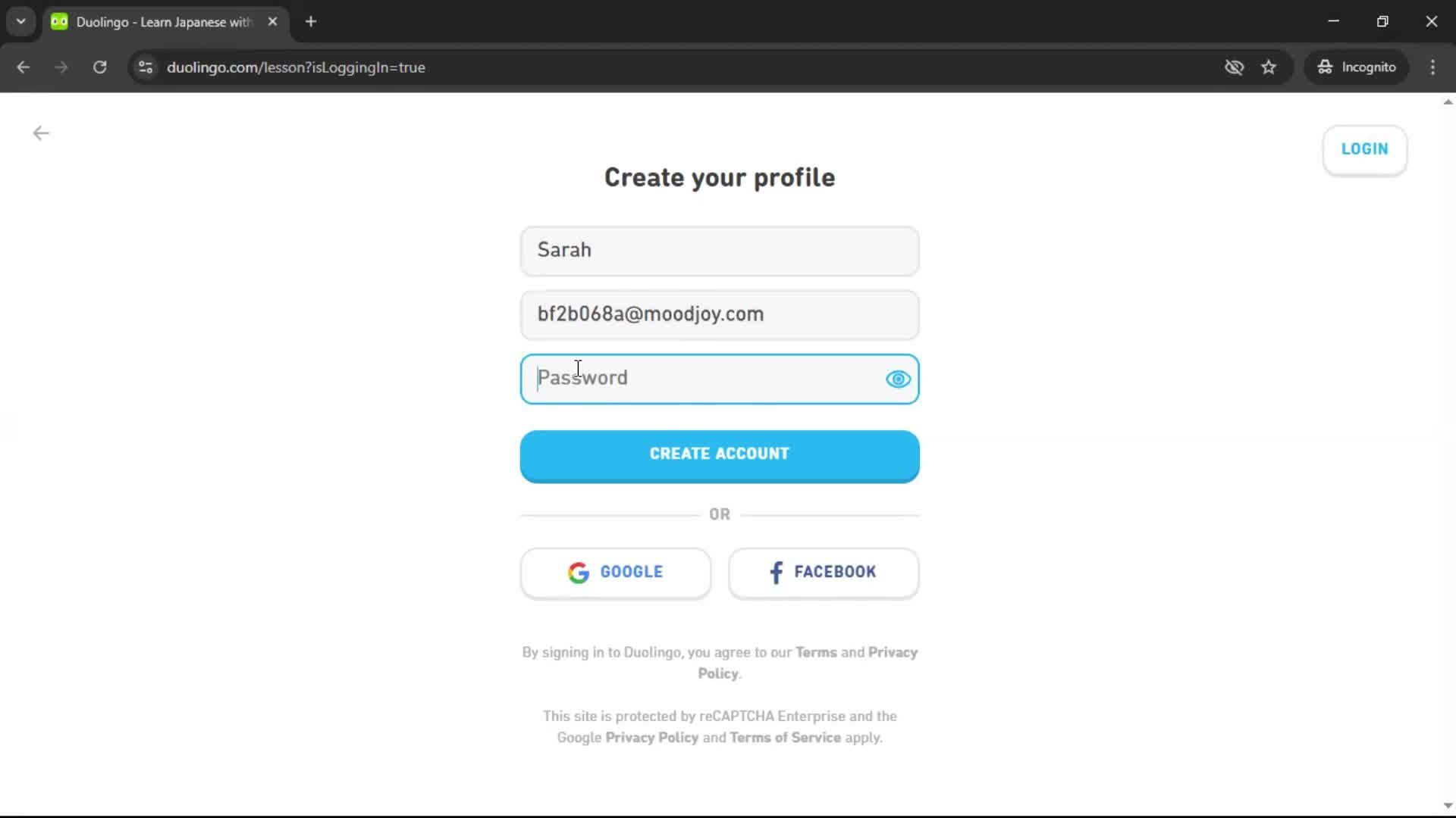 Onboarding screenshot