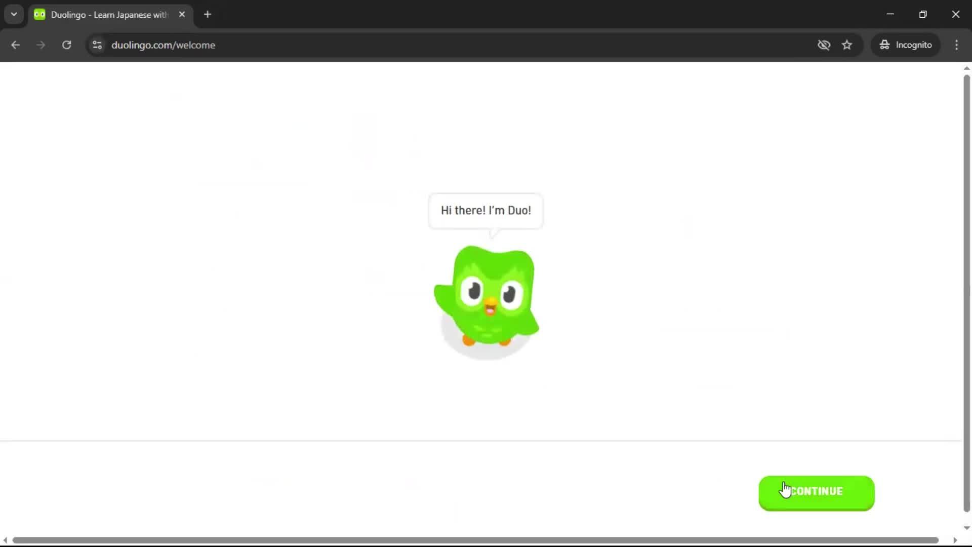Onboarding screenshot