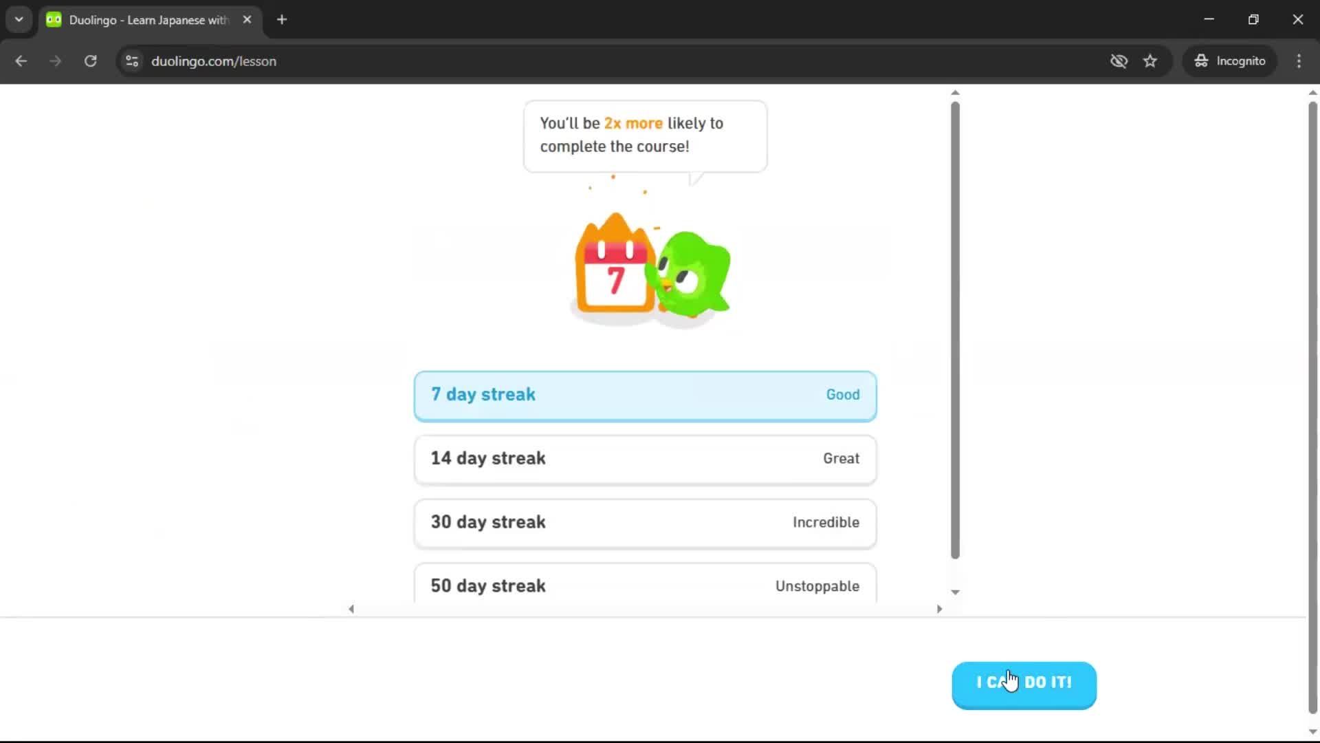 Onboarding screenshot