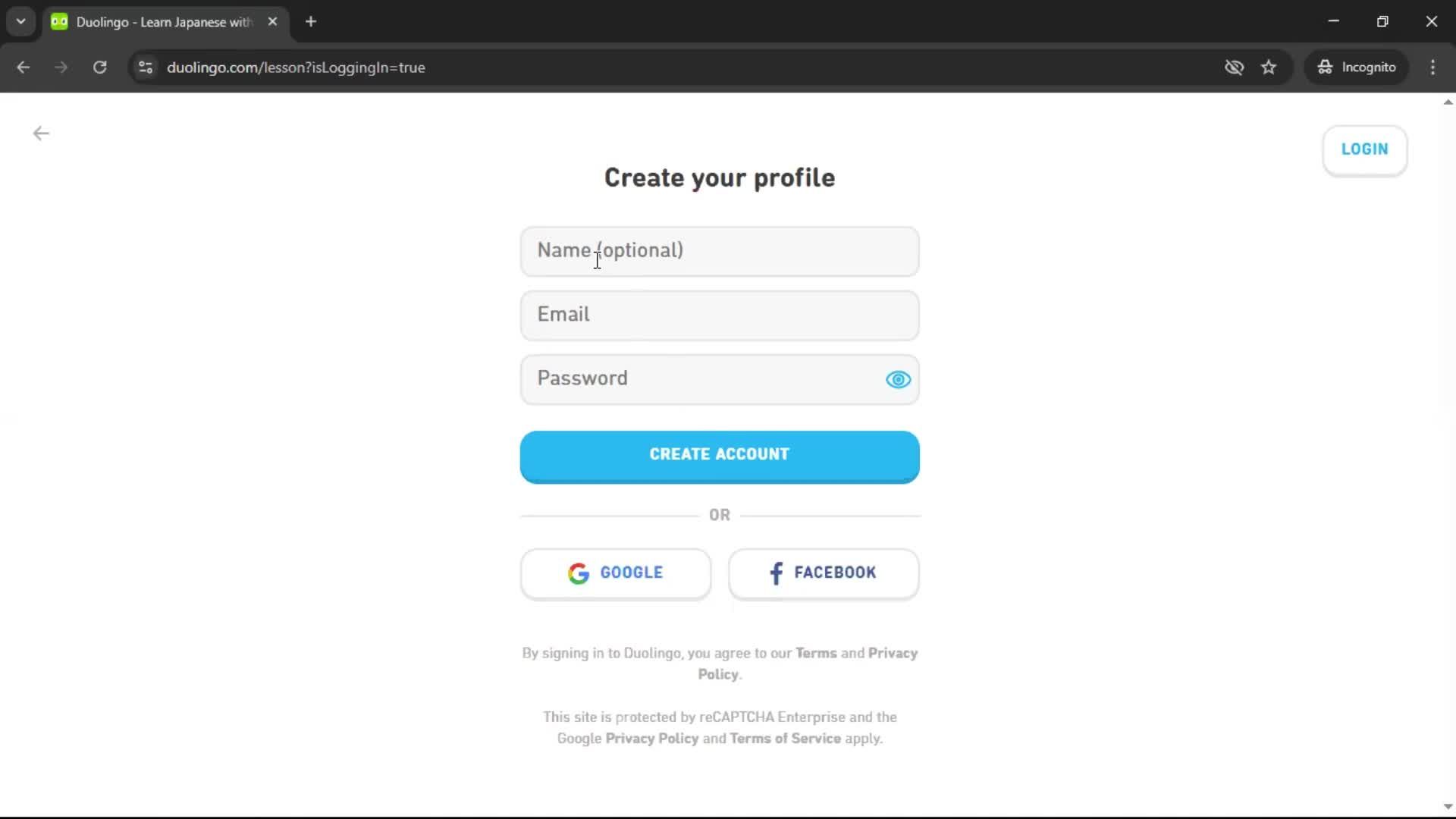 Onboarding screenshot