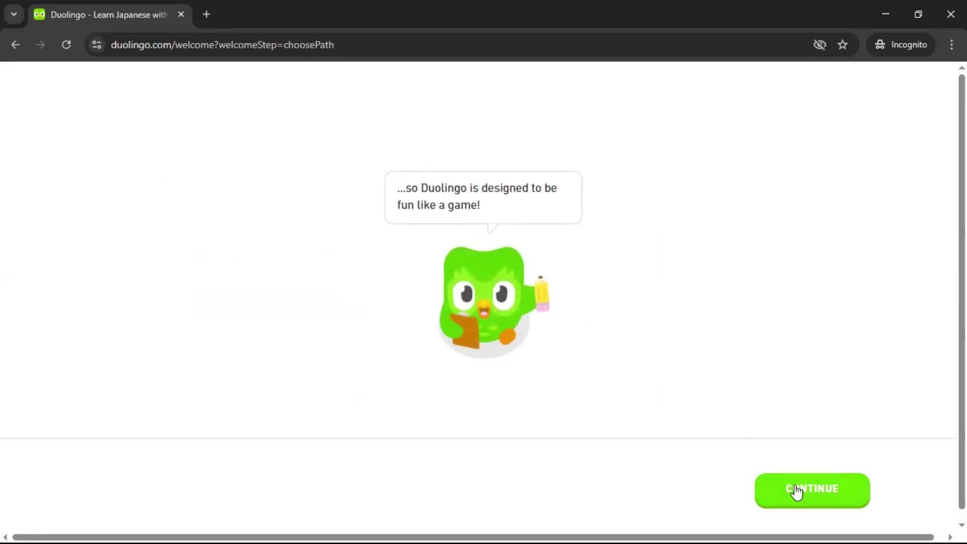 Onboarding screenshot