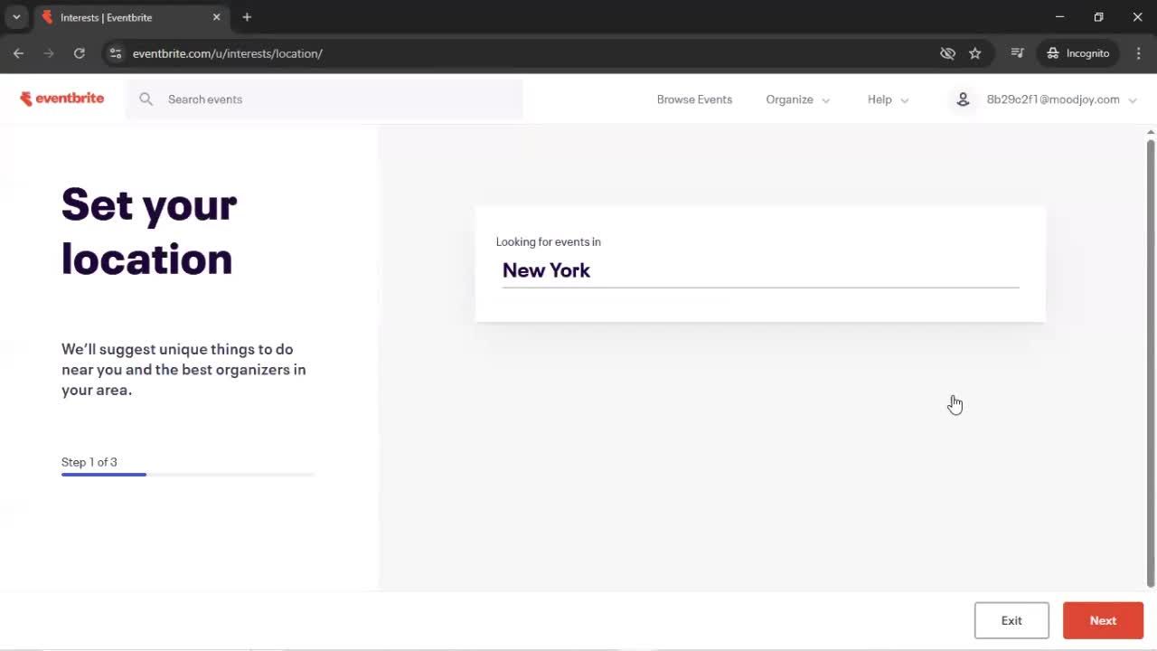 Onboarding screenshot