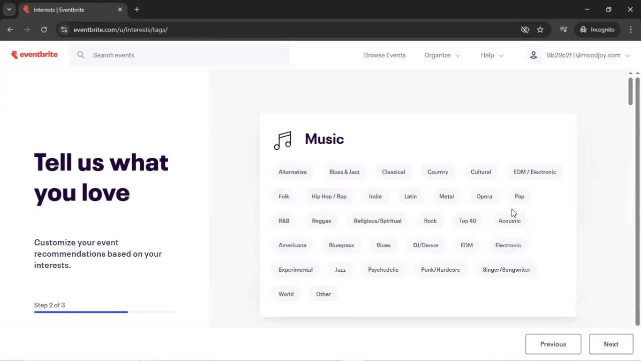 Onboarding screenshot