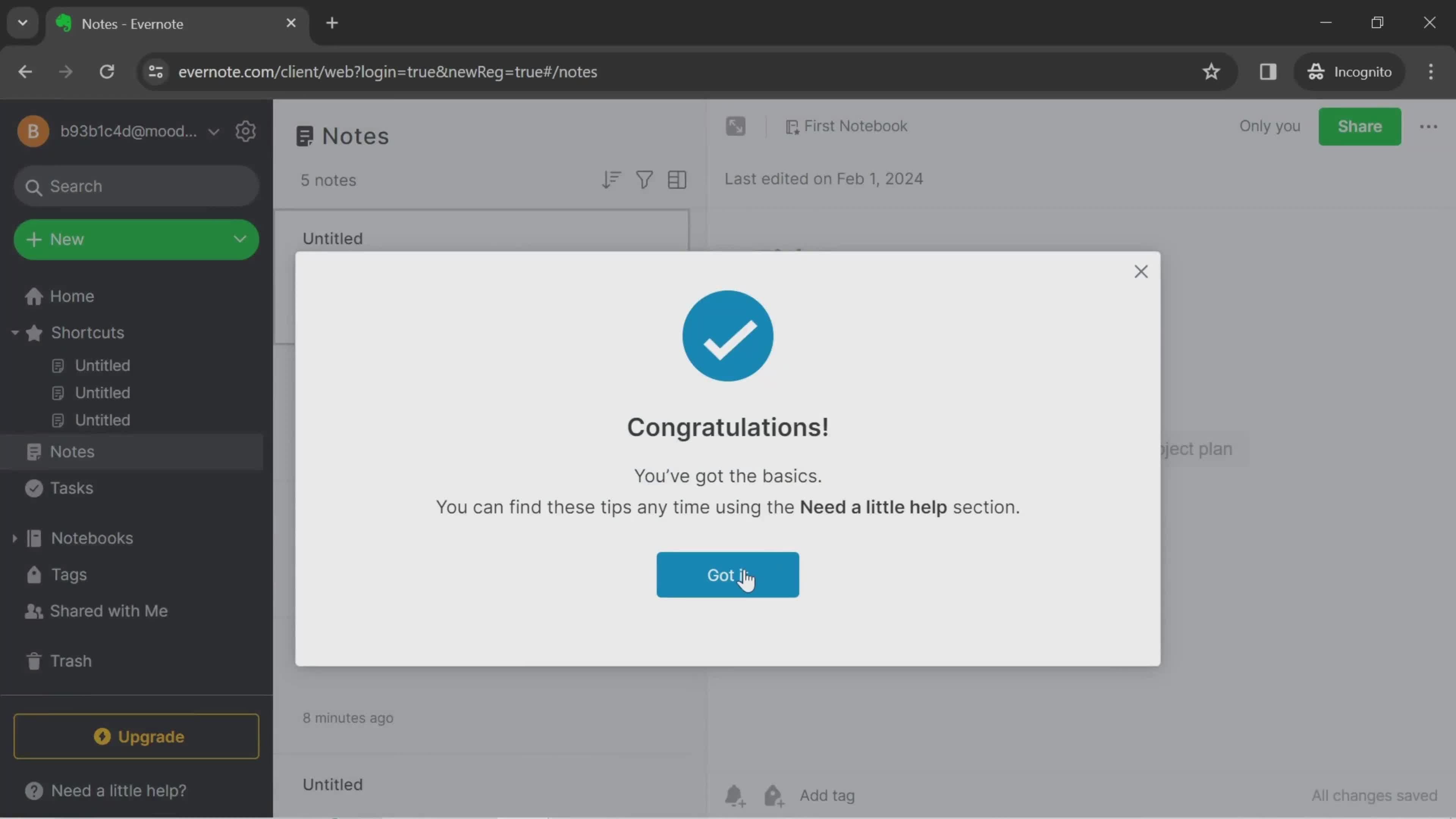 Onboarding screenshot