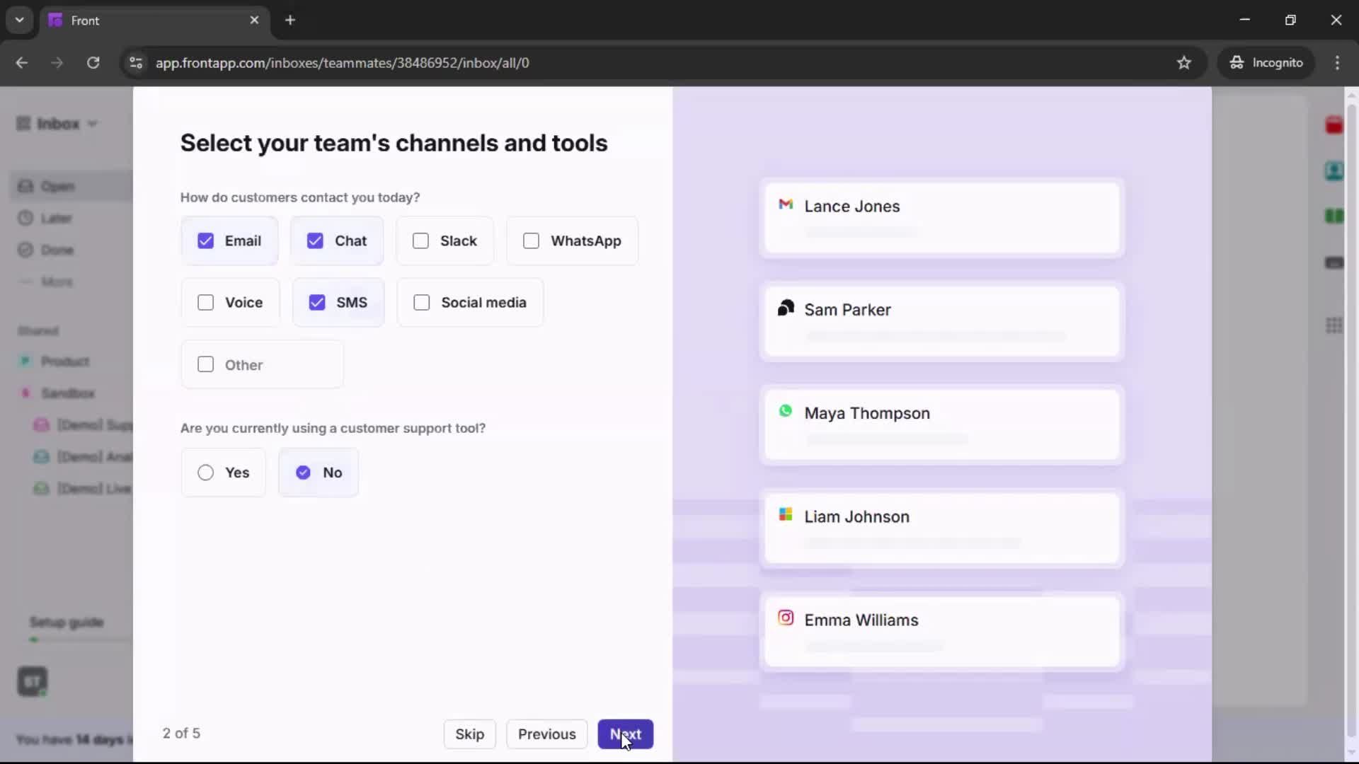 Onboarding screenshot