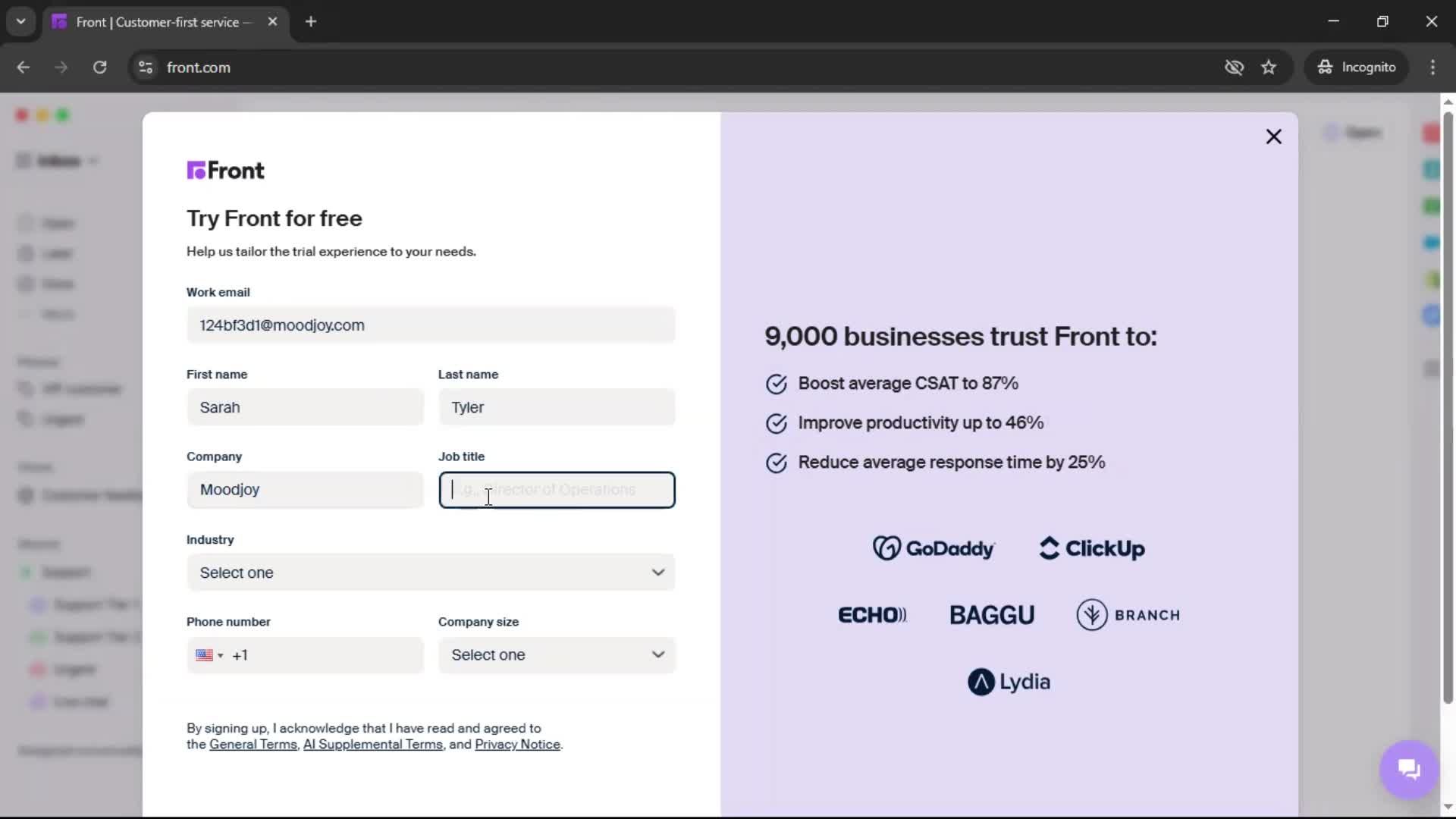 Onboarding screenshot