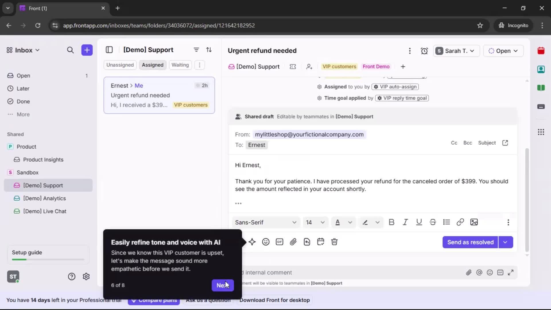 Onboarding screenshot