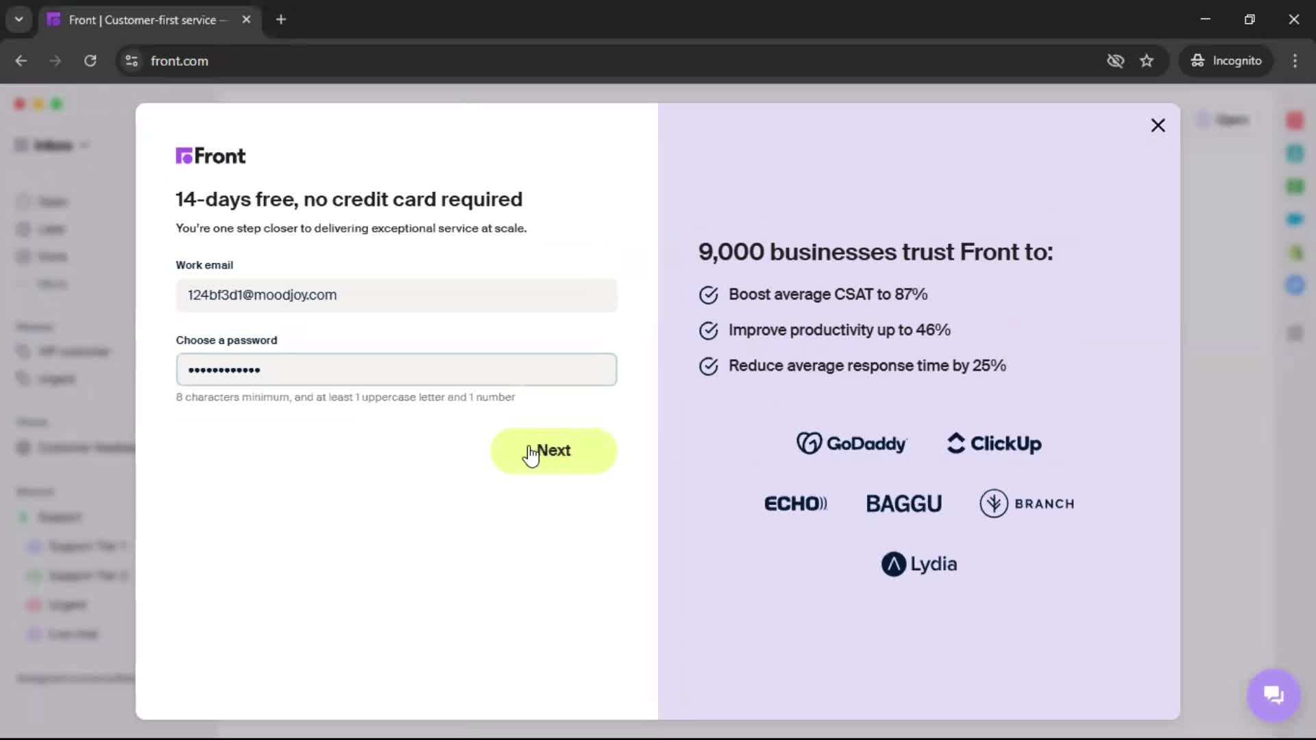Onboarding screenshot