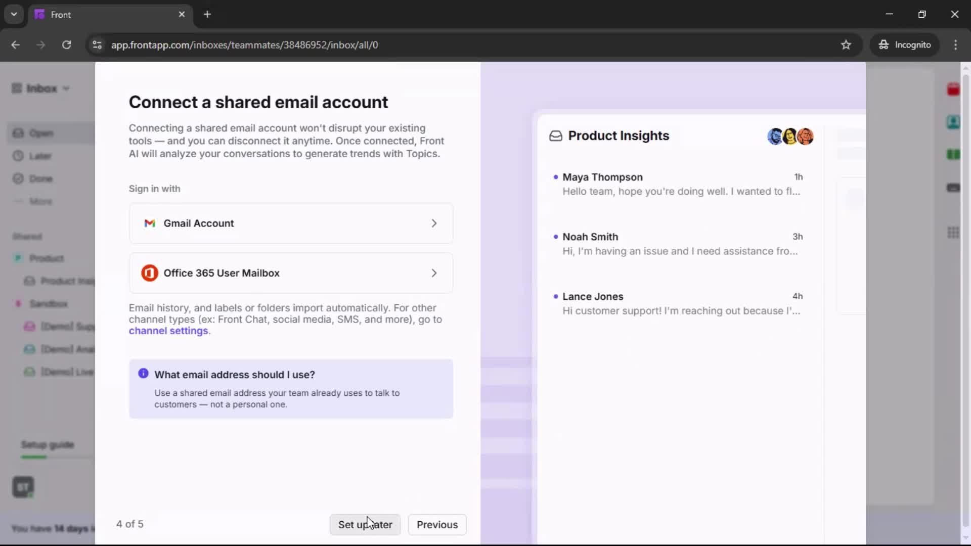 Onboarding screenshot