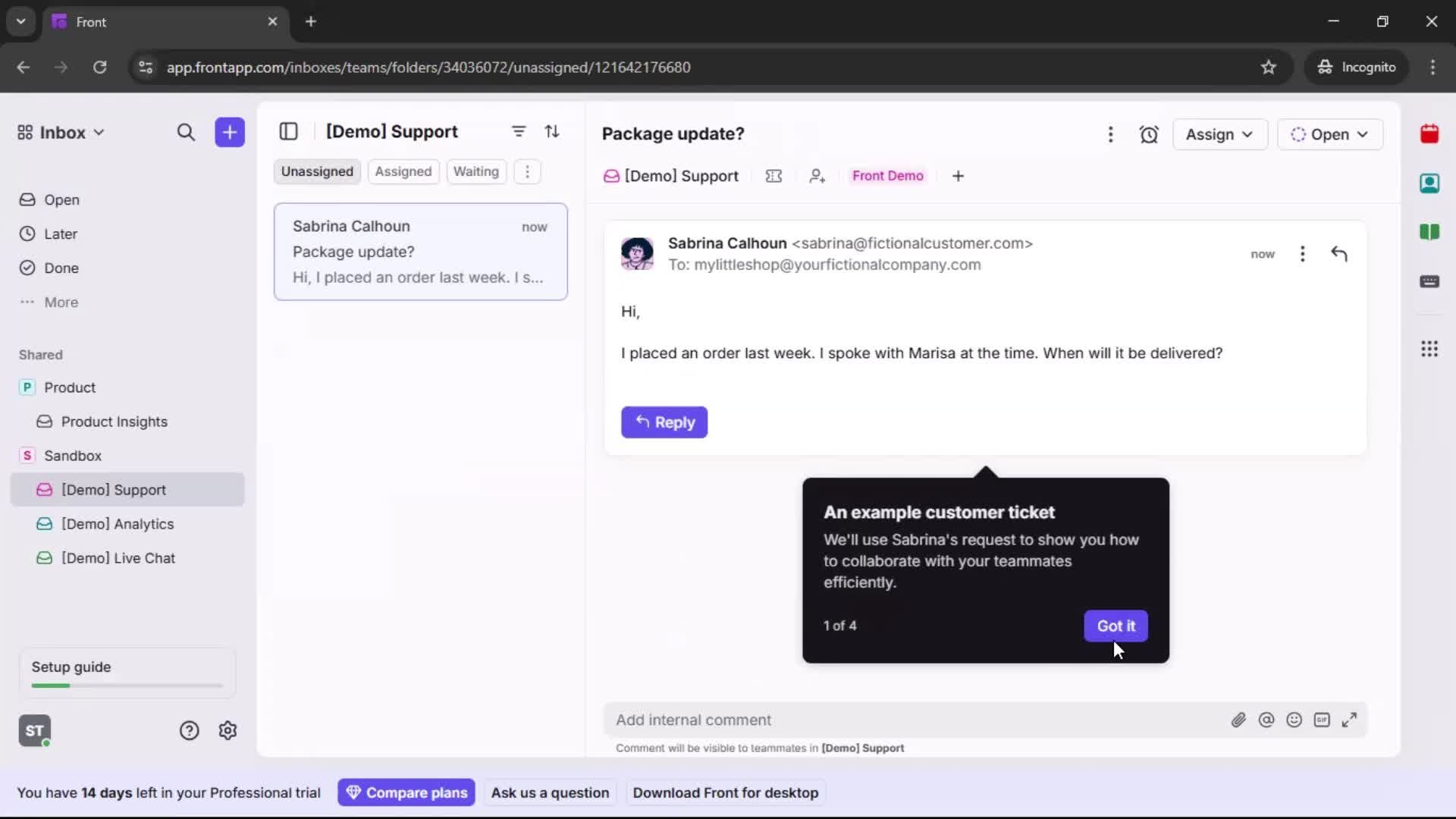 Onboarding screenshot