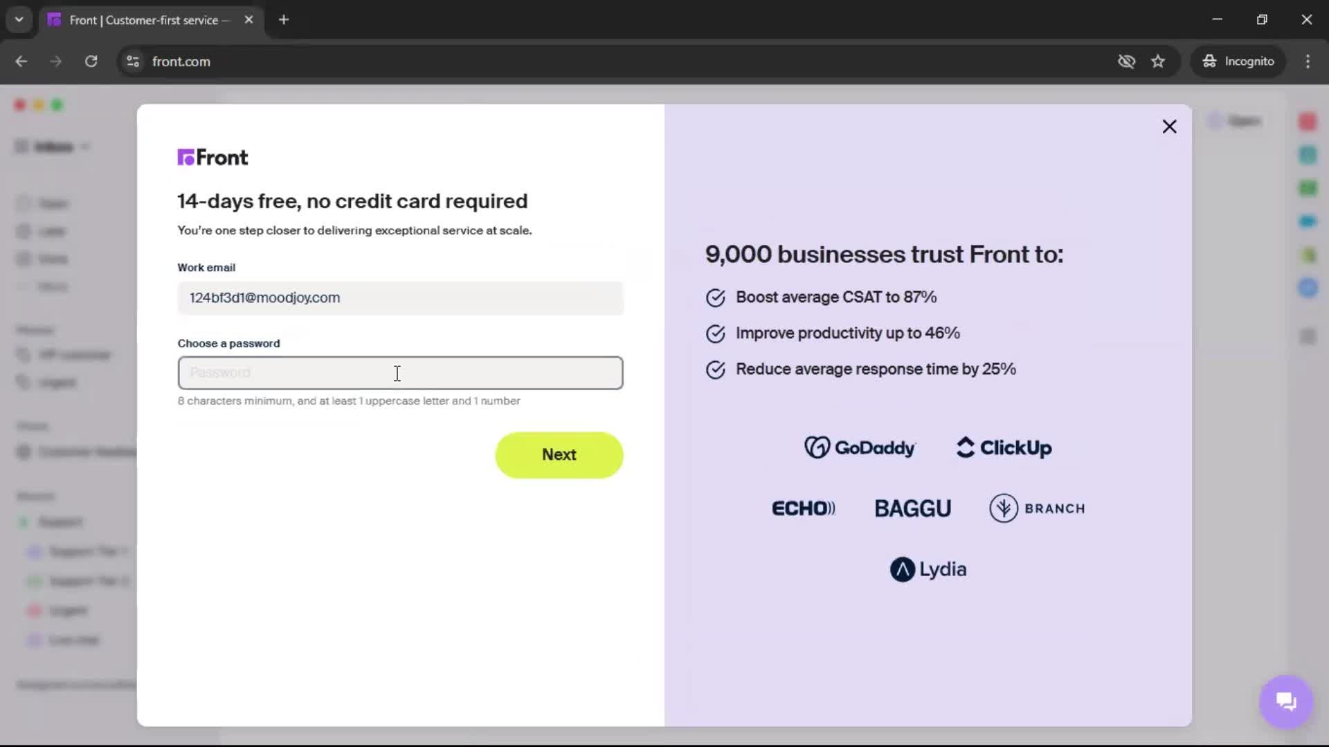 Onboarding screenshot