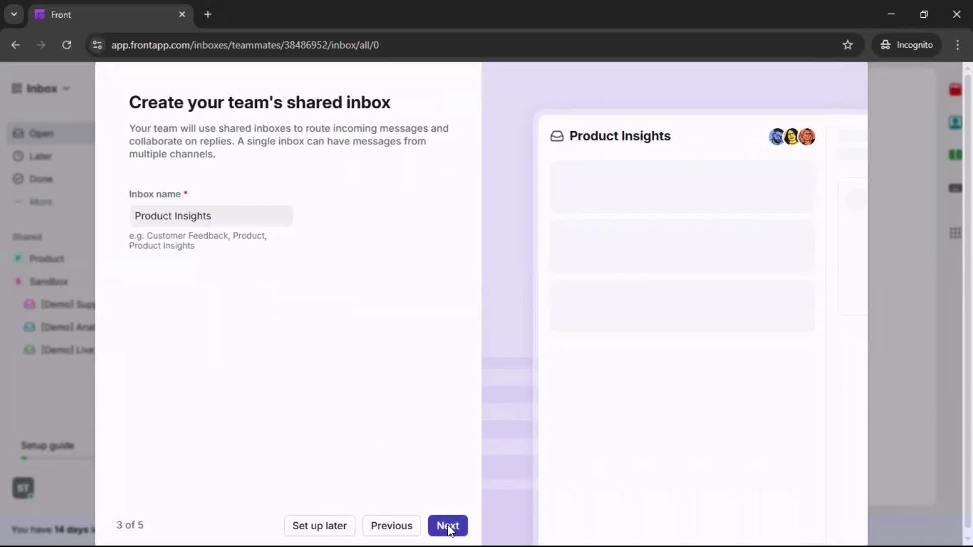 Onboarding screenshot