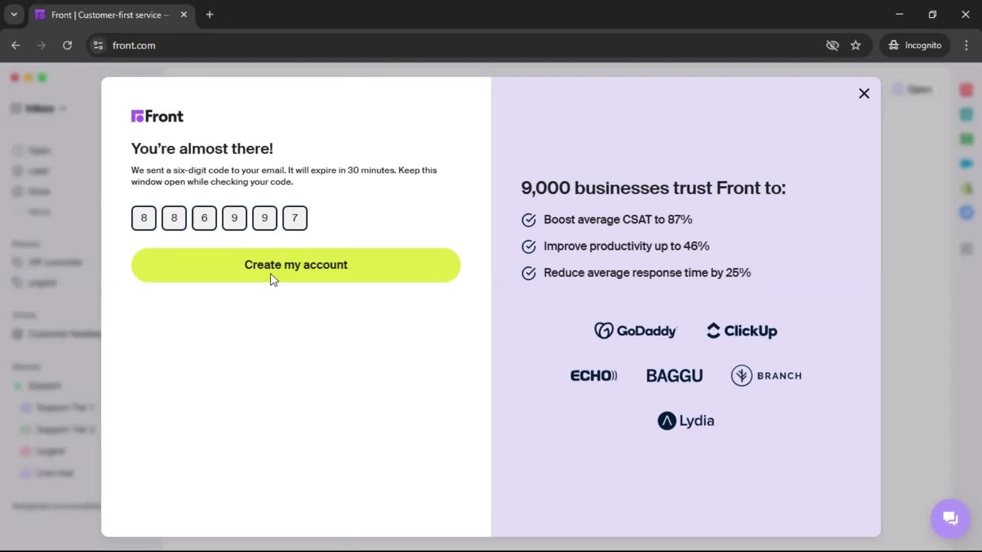 Onboarding screenshot