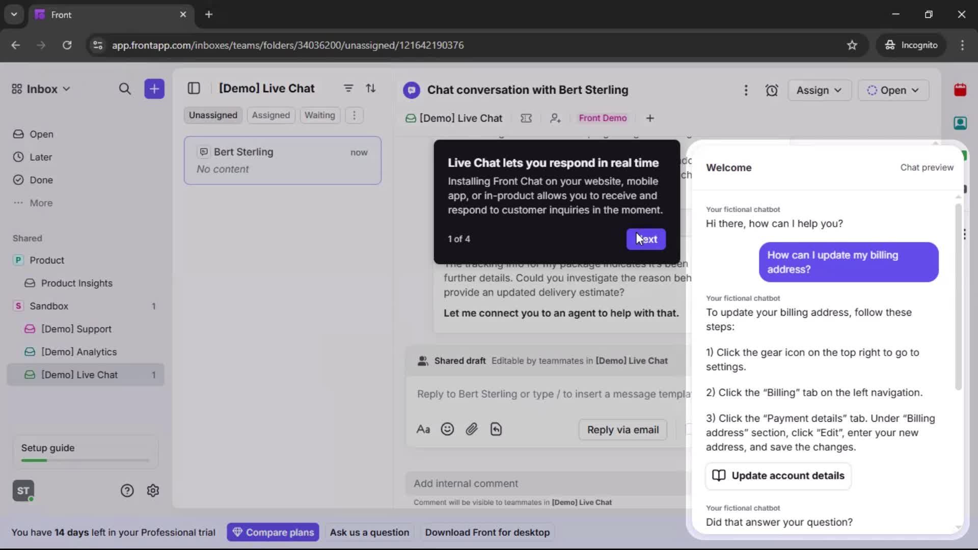 Onboarding screenshot