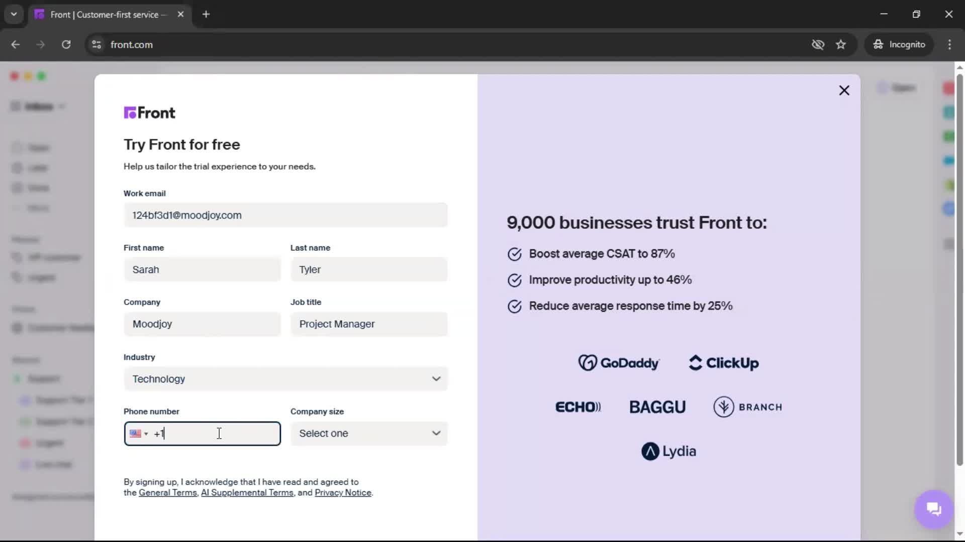 Onboarding screenshot