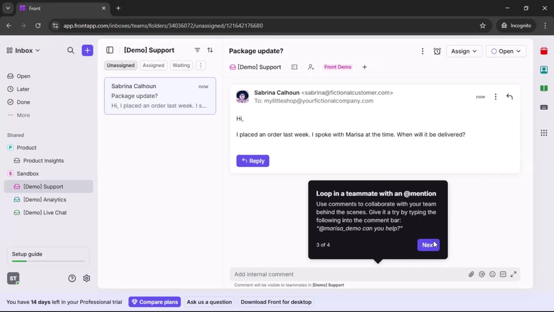 Onboarding screenshot