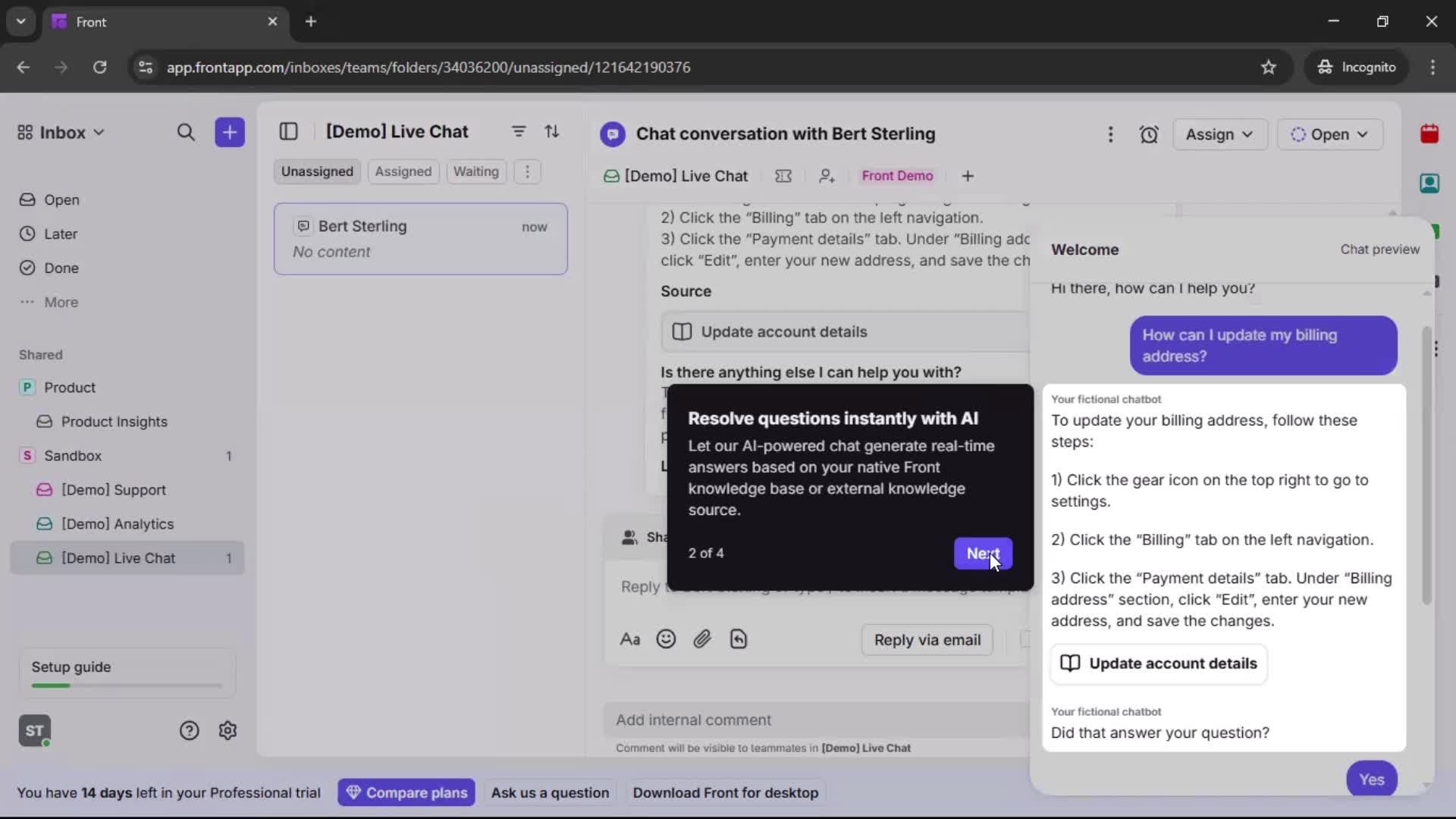 Onboarding screenshot