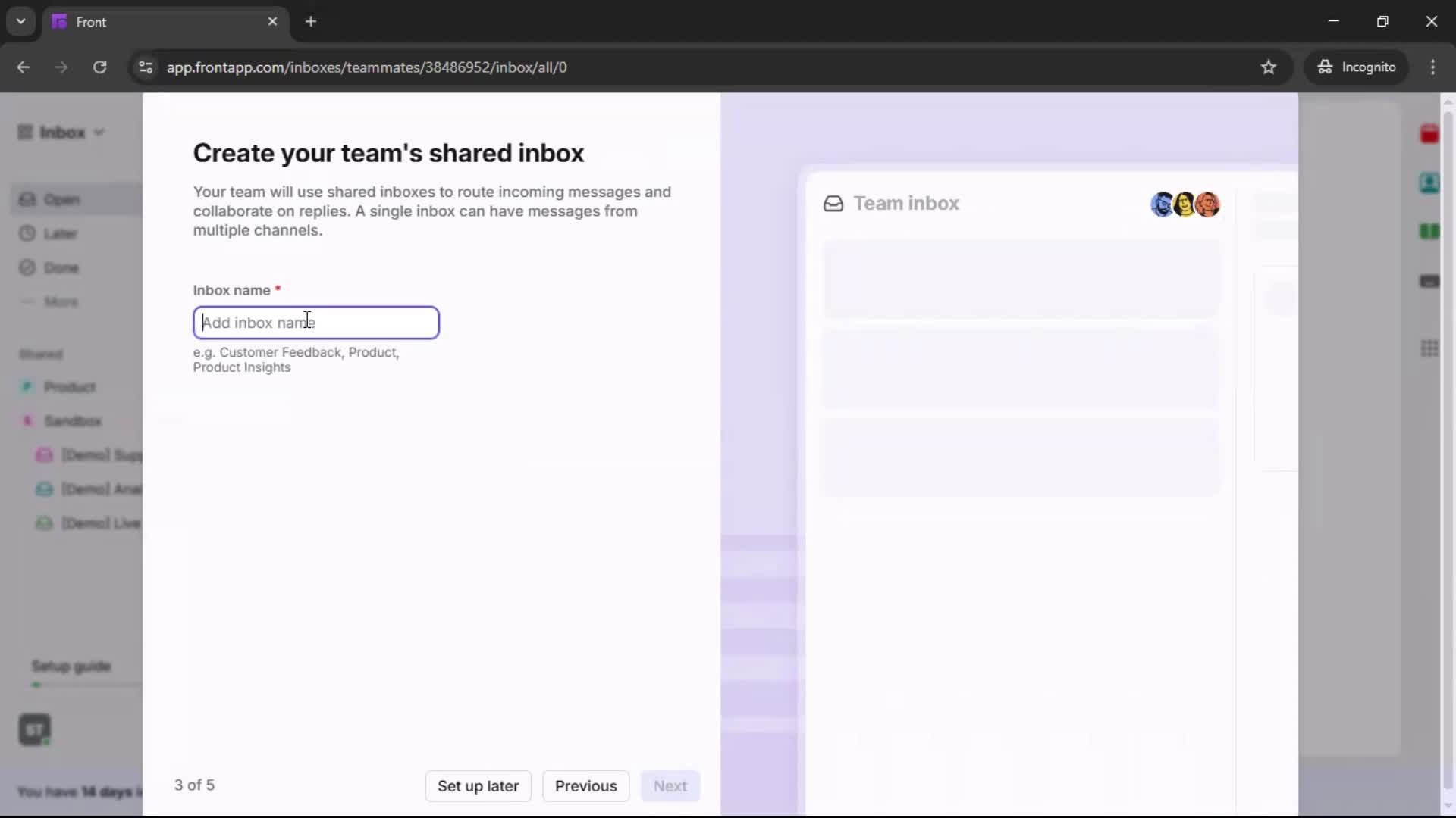 Onboarding screenshot