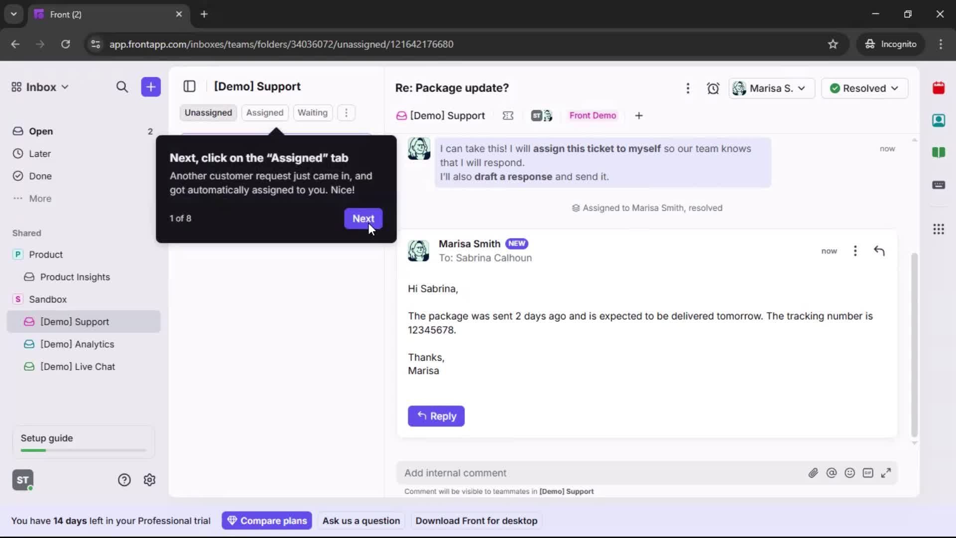 Onboarding screenshot