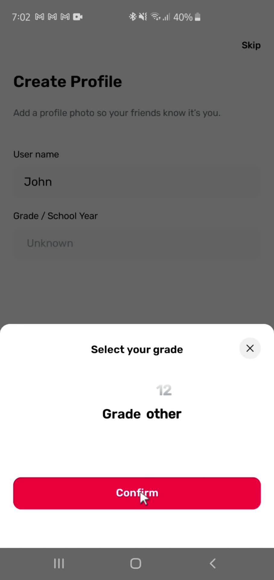 Onboarding screenshot