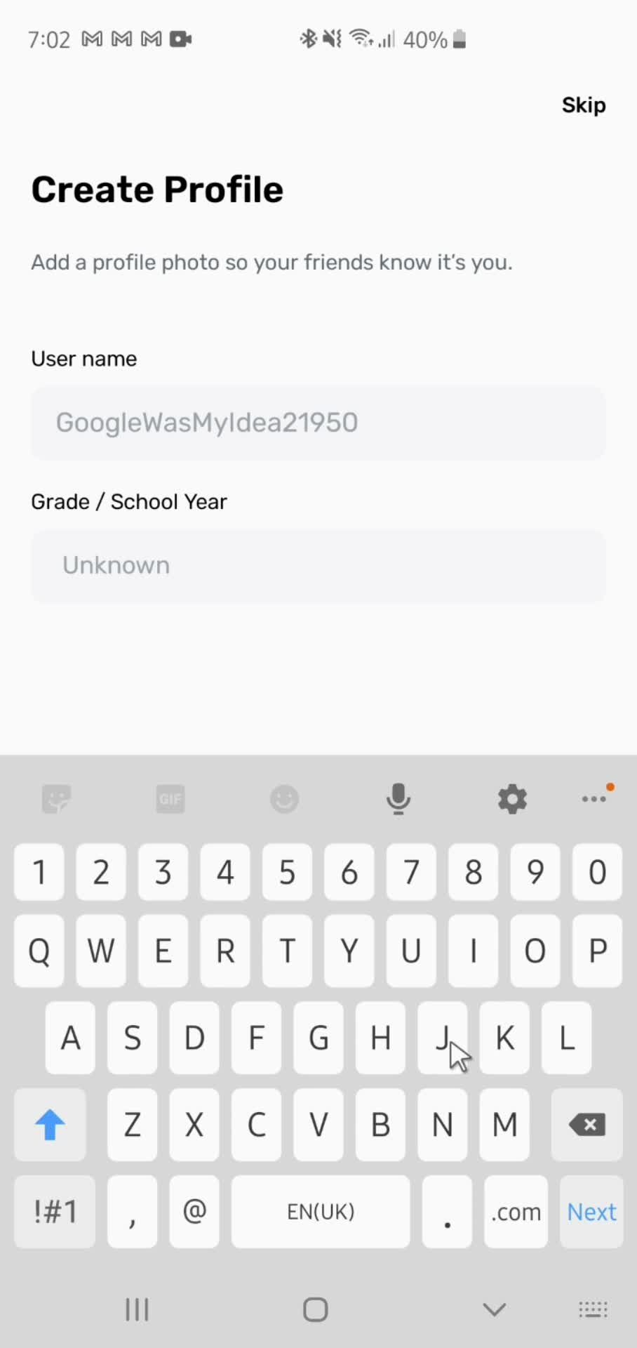 Onboarding screenshot