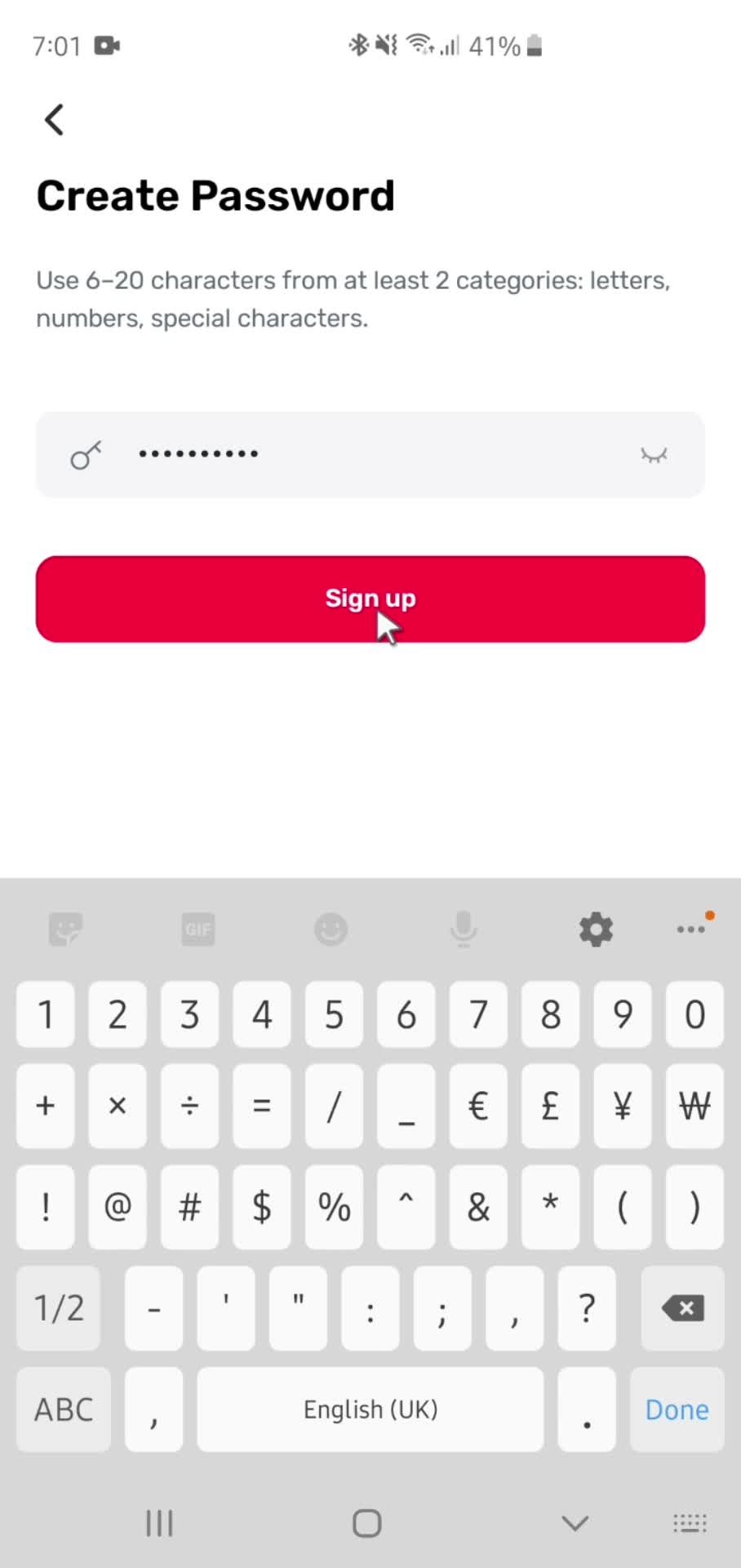 Onboarding screenshot