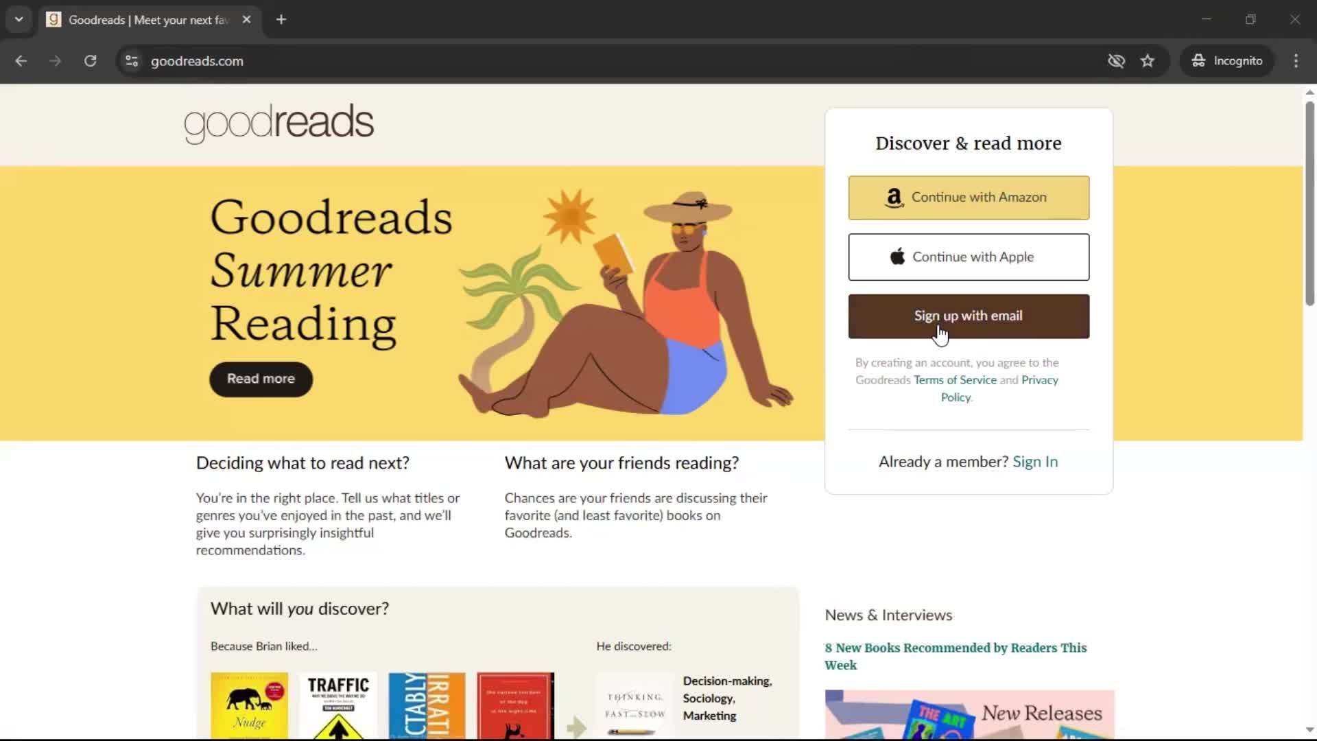 Onboarding screenshot
