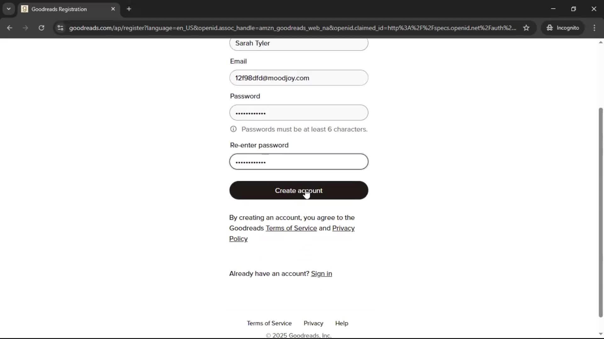 Onboarding screenshot