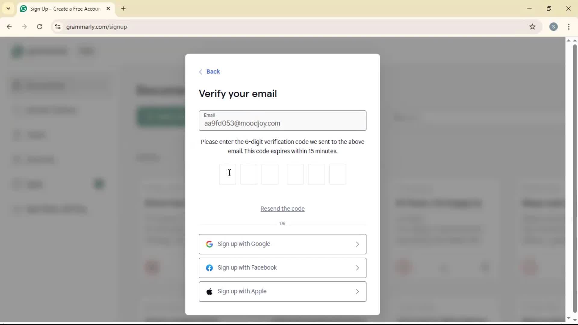 Onboarding screenshot