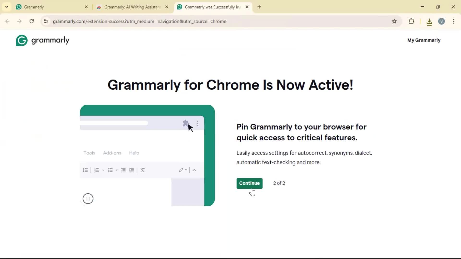 Onboarding screenshot