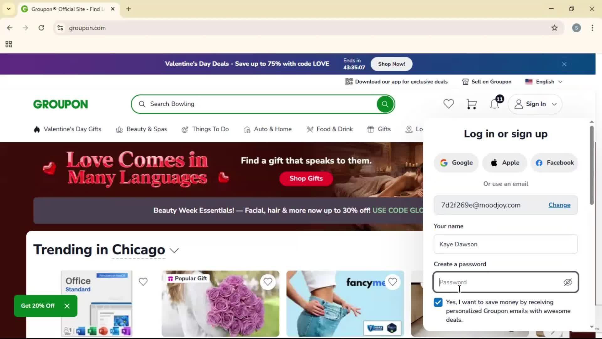 Onboarding screenshot