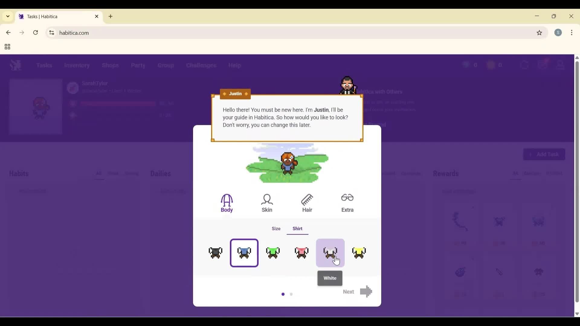 Onboarding screenshot
