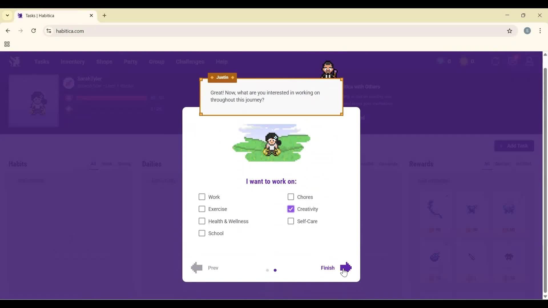 Onboarding screenshot