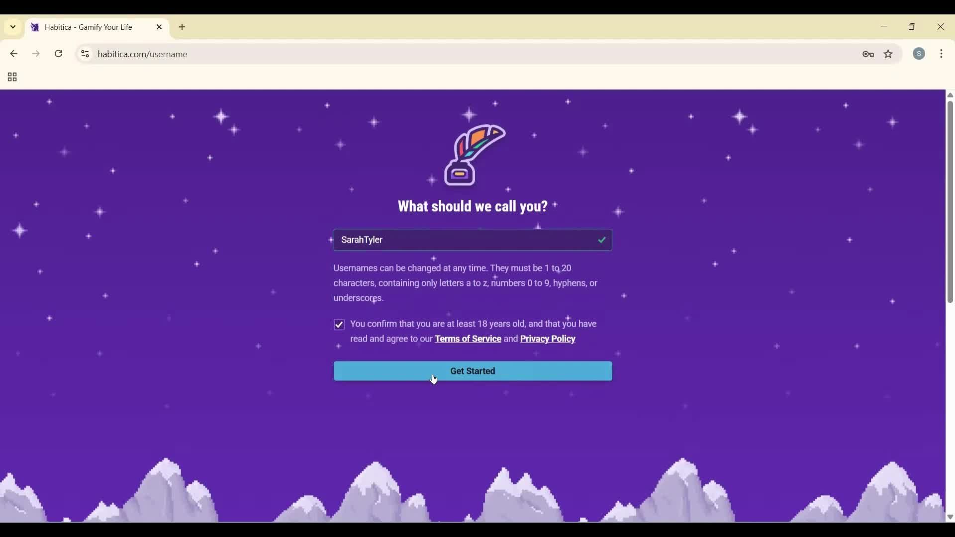 Onboarding screenshot