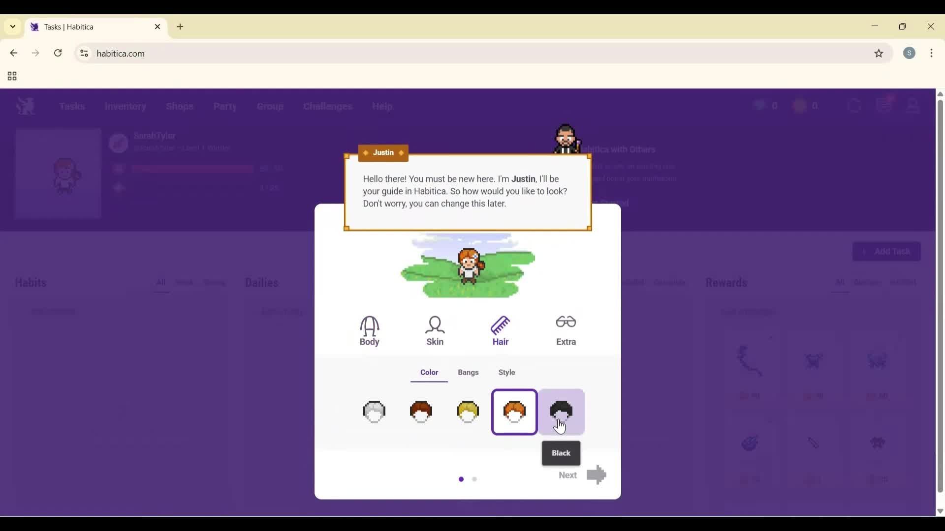 Onboarding screenshot