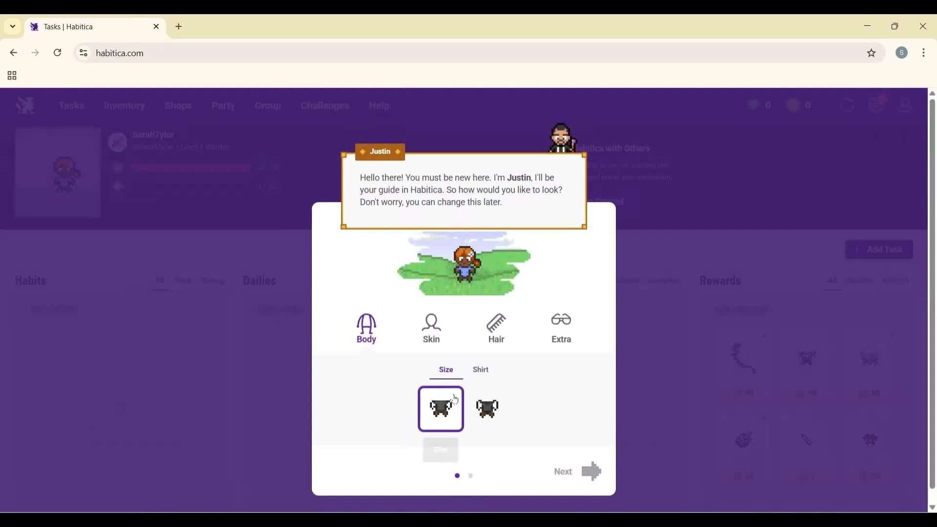 Onboarding screenshot