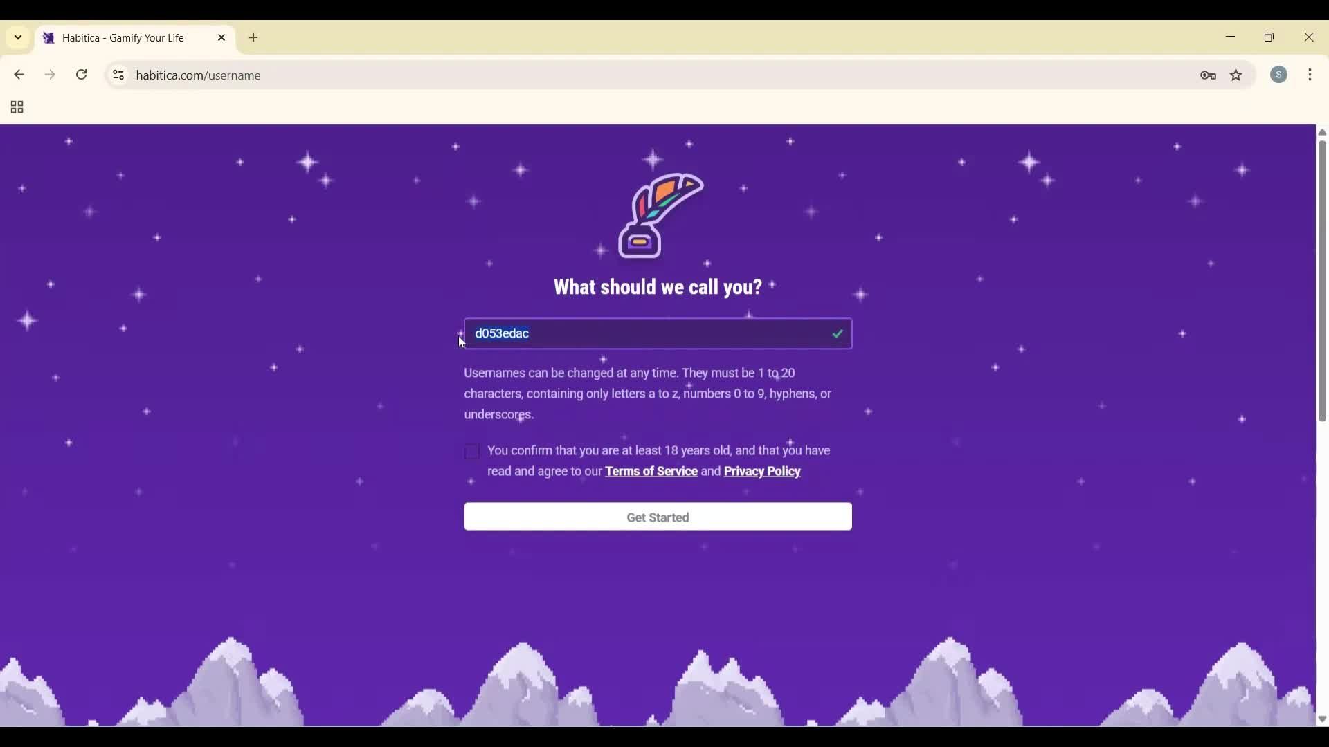 Onboarding screenshot
