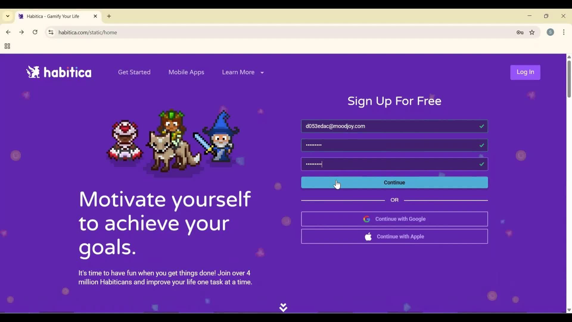 Onboarding screenshot